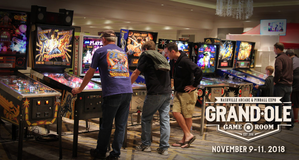 Nashville Arcade, Pinball, and Video Game Expo GRAND OLE GAMEROOM EXPO